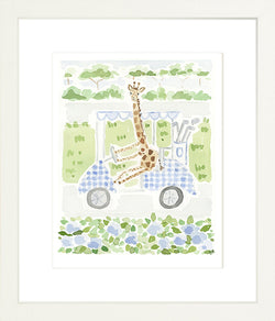 The "Golf Cart Giraffe" Fine Art Print