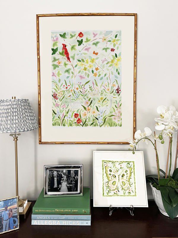 The "Wildflower Songs No. 1" Chinoiserie Fine Art Print