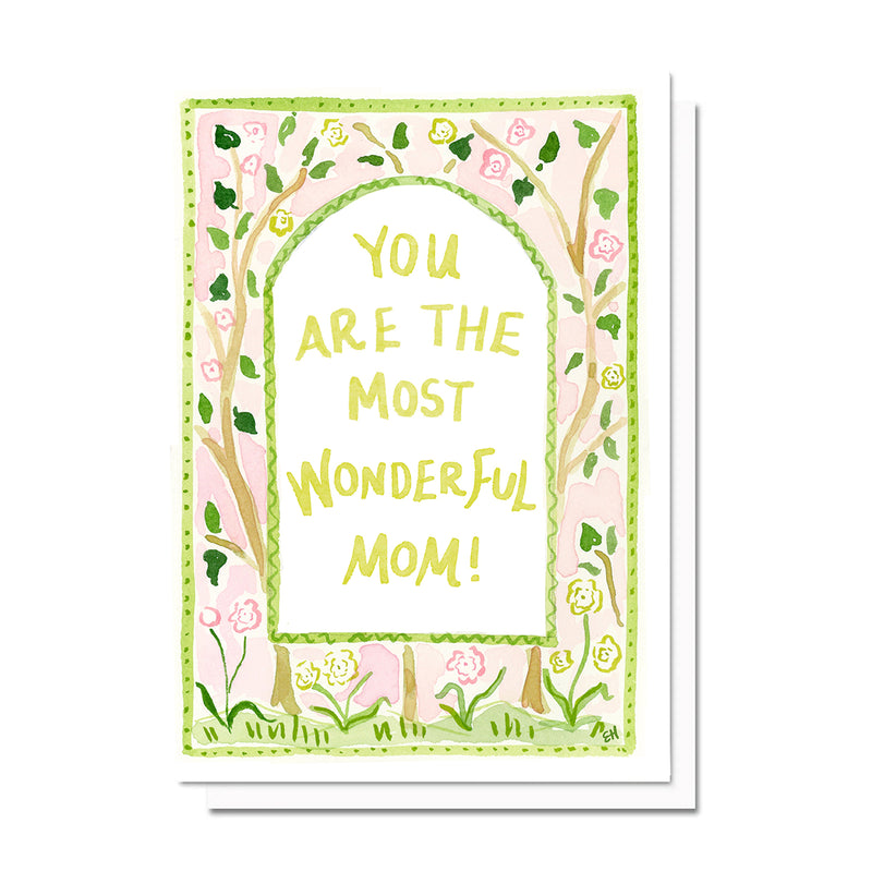 Wonderful Mom Chinoiserie, Printable Card Download