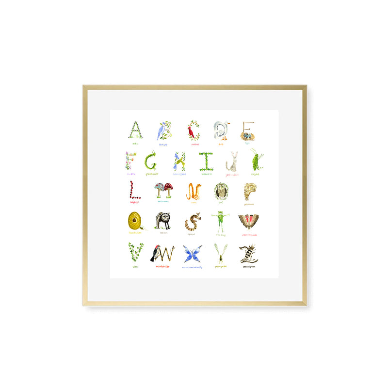 ABC Woodlands Print, Fine Art Print