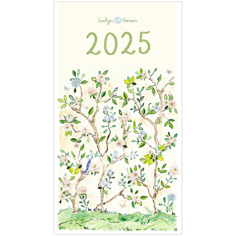 2025 Wall Calendar, Chinoiserie Edition