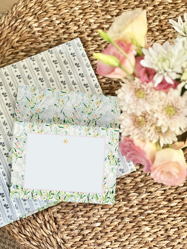 Heron Garden Stationery Set