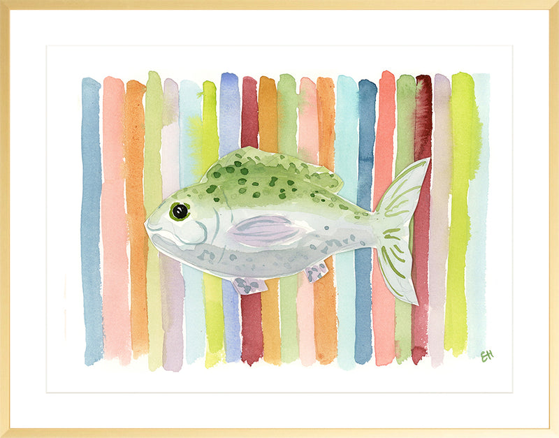 The "Fish at the End of the Rainbow" Watercolor Fish Fine Art Print