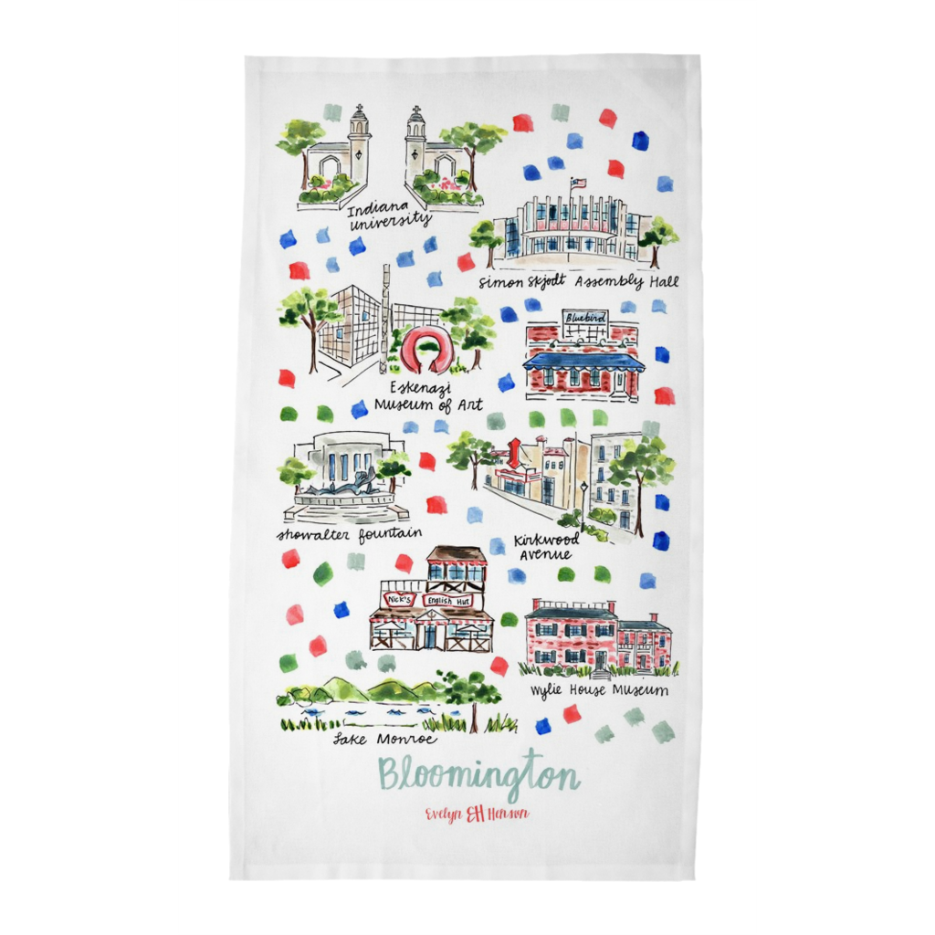 Louisville, KY Tea Towel – Evelyn Henson