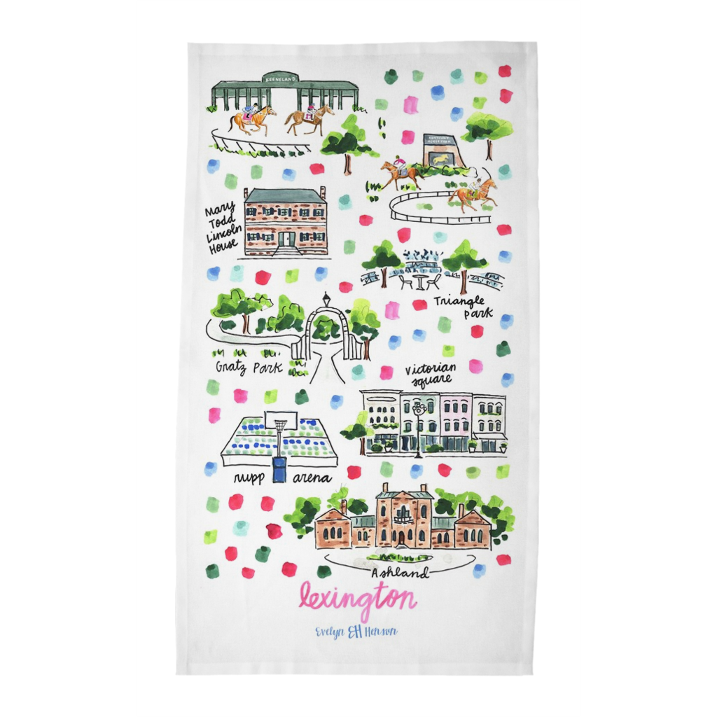 Louisville, KY Tea Towel – Evelyn Henson