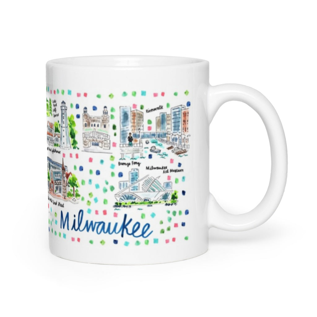 Milwaukee Coffee Mug - Milwaukee is Calling and I Must Go - White/Black -  11oz